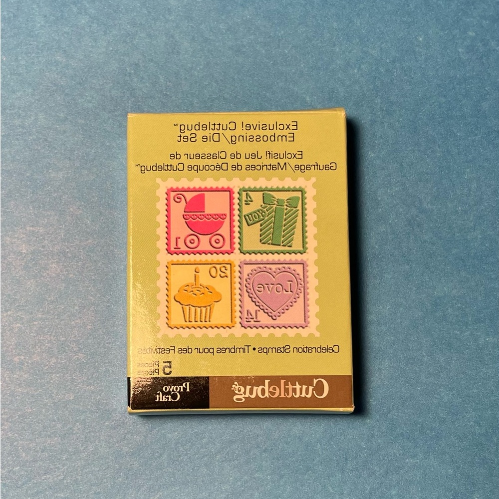 Exclusive Cuttlebug 5 piece Embossing Die  Set from Provo Craft.